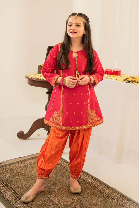 Girls Shahtaj Pink Orange