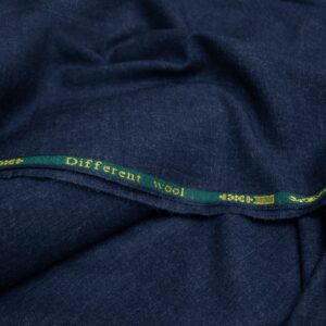 Textured Different Wool Navy Blue