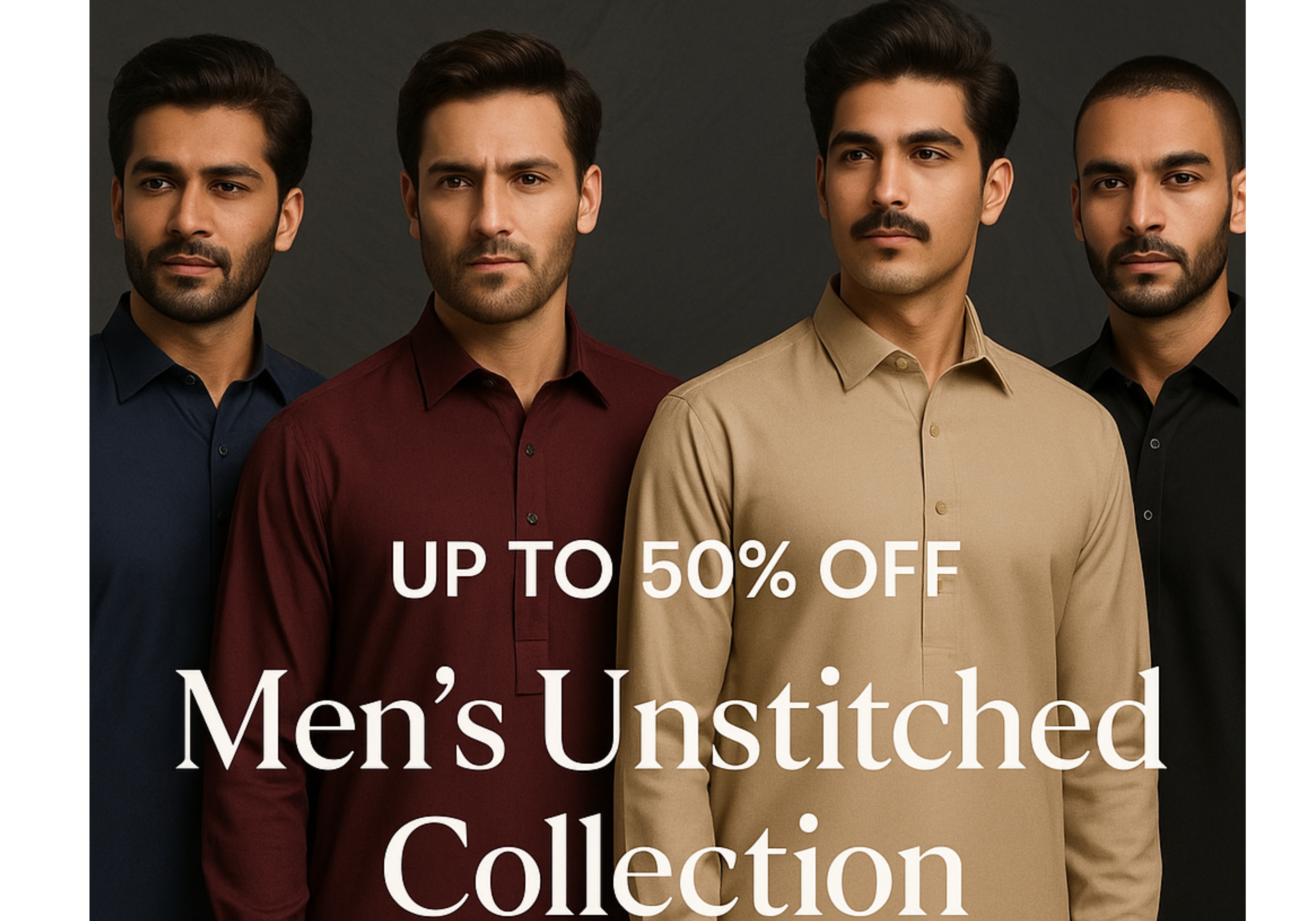 Beige Aesthetic Fashion Clothing Collection Medium Banner