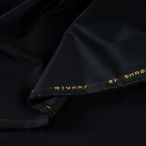 Ethnic Men’s Unstitched Cotton Rivaaj Black